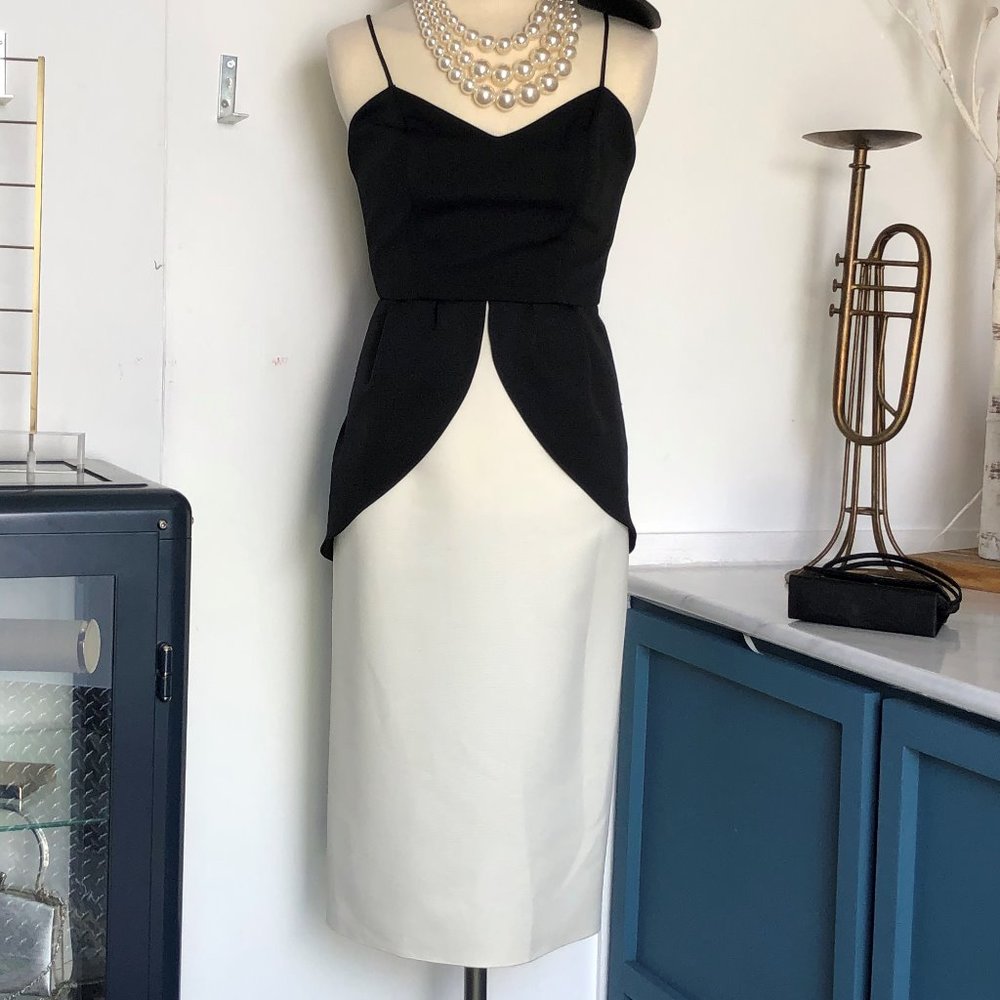 Raul Blanco Vintage 80s Spaghetti Strap Peplum 4